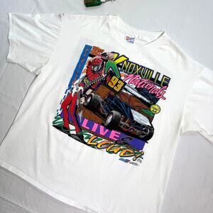 Vintage 90’s Knoxville Nationals Sprint Car Racing T-Shirt - XL